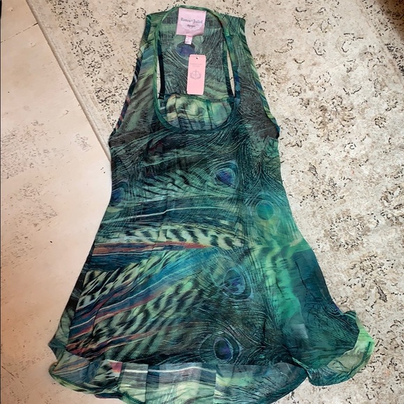 Romeo & Juliet Couture Tops - Romeo and Juliette chiffon print tank top.